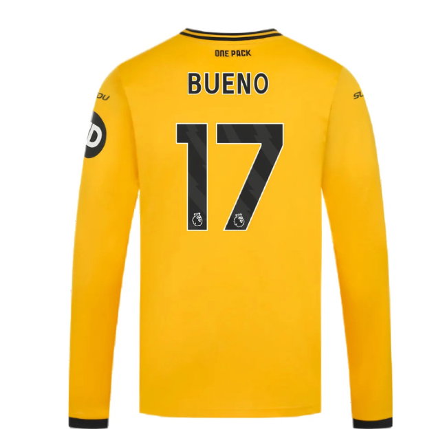 2024-2025 Wolves Long Sleeve Home Shirt (Bueno 17)-SoccerKits Hub | Buy Soccer Jerseys Online