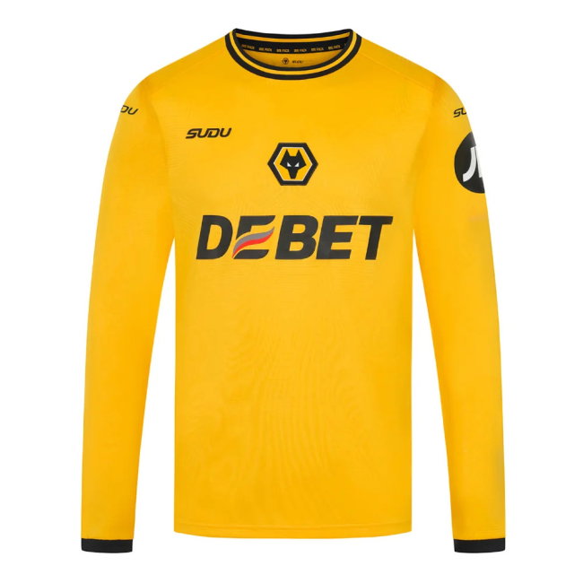 2024-2025 Wolves Long Sleeve Home Shirt (Doherty 2)-SoccerKits Hub | Buy Soccer Jerseys Online