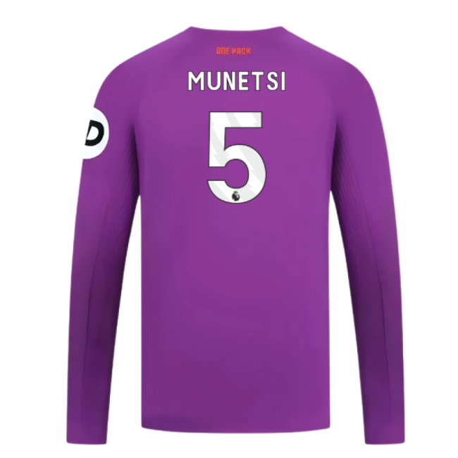 2024-2025 Wolves Long Sleeve Third Shirt (Munetsi 5)-SoccerKits Hub | Buy Soccer Jerseys Online