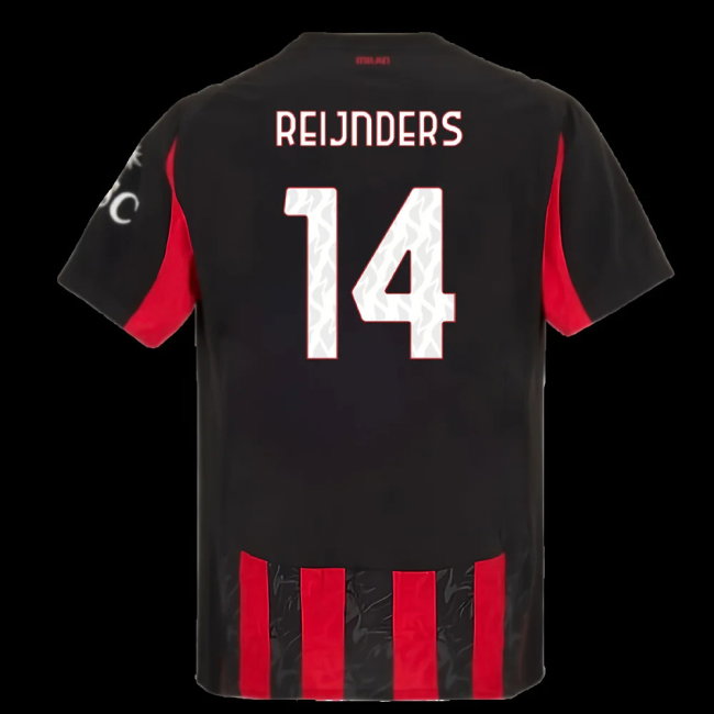 2025-2026 AC Milan Authentic Home Shirt (Reijnders 14)-SoccerKits Hub | Buy Soccer Jerseys Online