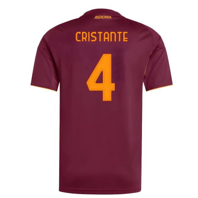 2025-2026 AS Roma Home Shirt (Cristante 4)-SoccerKits Hub | Buy Soccer Jerseys Online