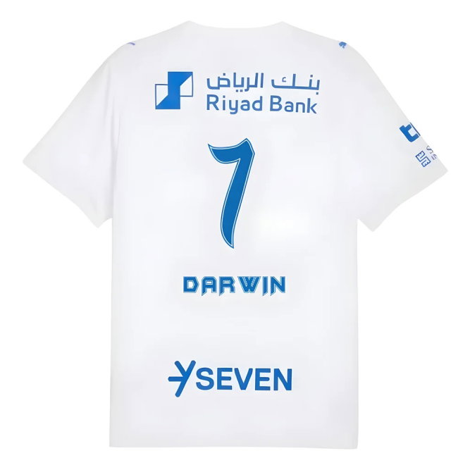 2025-2026 Al Hilal Away Shirt (Darwin 7)-SoccerKits Hub | Buy Soccer Jerseys Online