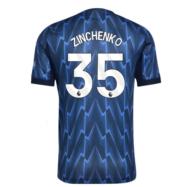 2025-2026 Arsenal Authentic Away Shirt (Zinchenko 35)-SoccerKits Hub | Buy Soccer Jerseys Online