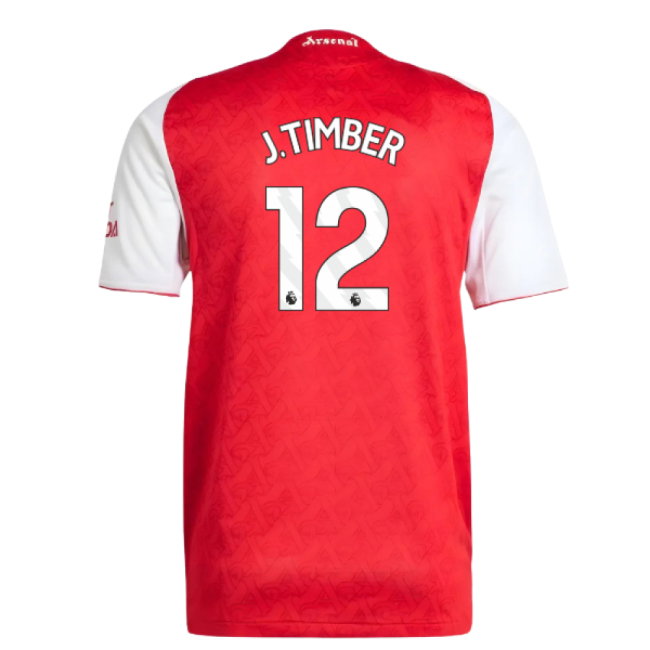 2025-2026 Arsenal Authentic Home Shirt (J.Timber 12)-SoccerKits Hub | Buy Soccer Jerseys Online