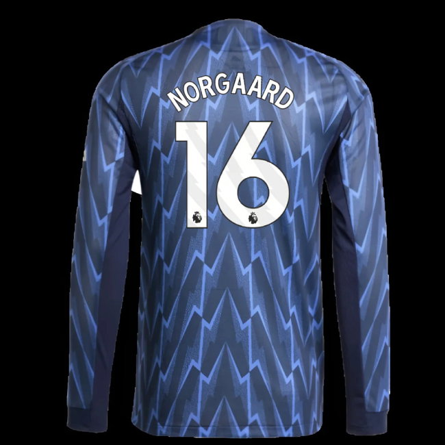 2025-2026 Arsenal Authentic Long Sleeve Away Shirt (Norgaard 16)-SoccerKits Hub | Buy Soccer Jerseys Online