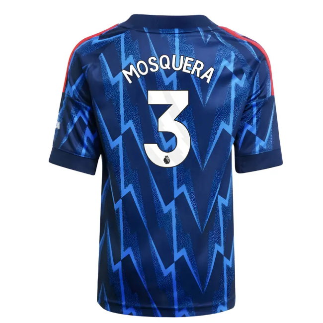 2025-2026 Arsenal Away Mini Kit (Mosquera 3)-SoccerKits Hub | Buy Soccer Jerseys Online