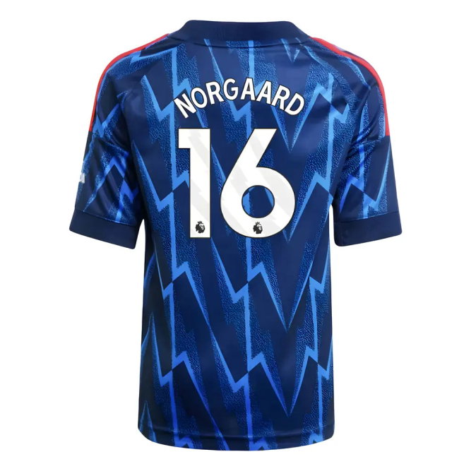 2025-2026 Arsenal Away Mini Kit (Norgaard 16)-SoccerKits Hub | Buy Soccer Jerseys Online