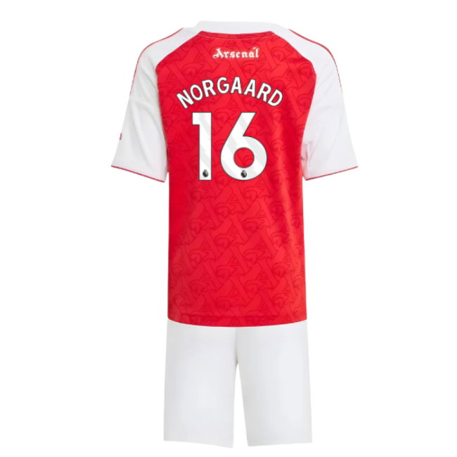 2025-2026 Arsenal Home Mini Kit (Norgaard 16)-SoccerKits Hub | Buy Soccer Jerseys Online
