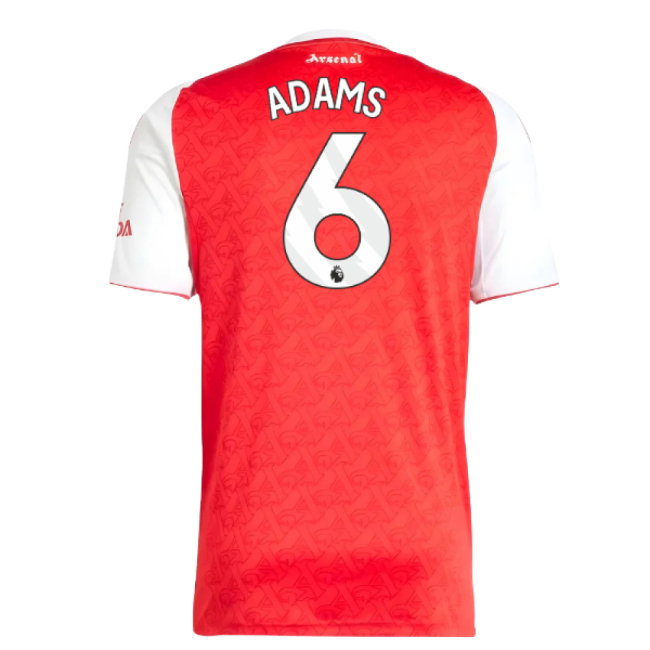 2025-2026 Arsenal Home Shirt (Adams 6)-SoccerKits Hub | Buy Soccer Jerseys Online
