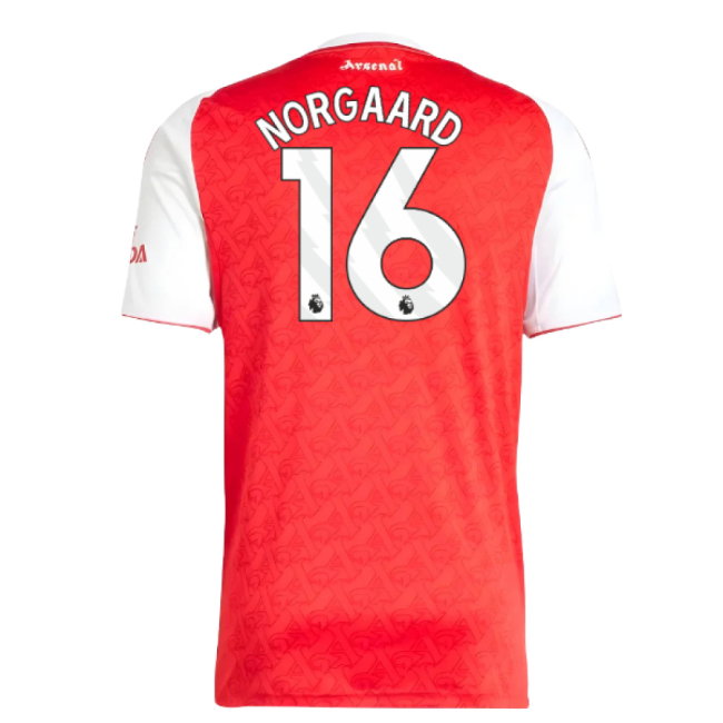 2025-2026 Arsenal Home Shirt (Norgaard 16)-SoccerKits Hub | Buy Soccer Jerseys Online