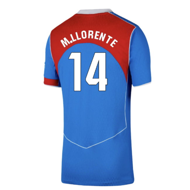 2025-2026 Atletico Madrid Authentic Third Shirt (M.Llorente 14)-SoccerKits Hub | Buy Soccer Jerseys Online