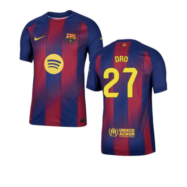 2025-2026 Barcelona Authentic Home Shirt (Dro 27)-SoccerKits Hub | Buy Soccer Jerseys Online