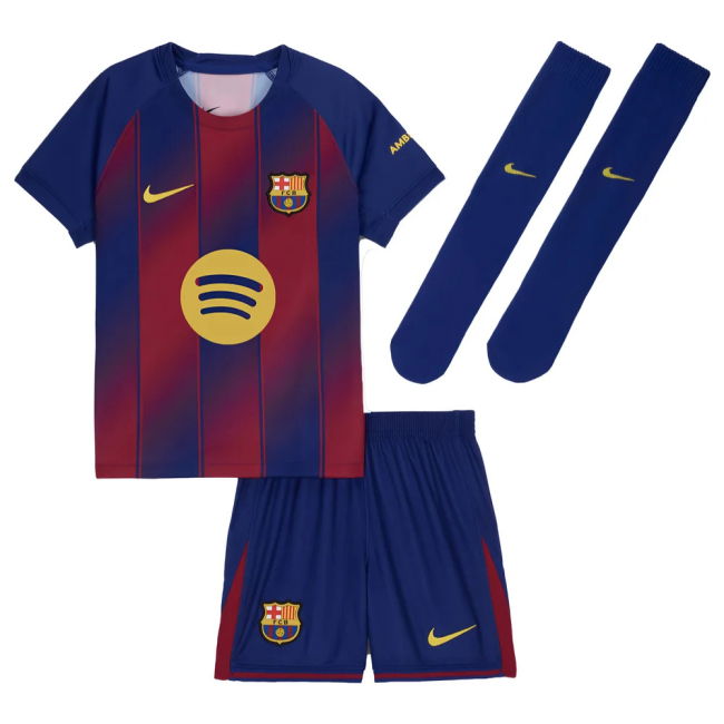 2025-2026 Barcelona Home Mini Kit (Dro 27)-SoccerKits Hub | Buy Soccer Jerseys Online