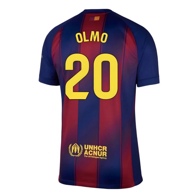 2025-2026 Barcelona Home Shirt (Olmo 20)-SoccerKits Hub | Buy Soccer Jerseys Online