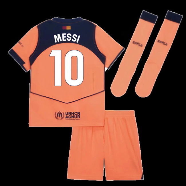 2025-2026 Barcelona Third Mini Kit (Messi 10)-SoccerKits Hub | Buy Soccer Jerseys Online