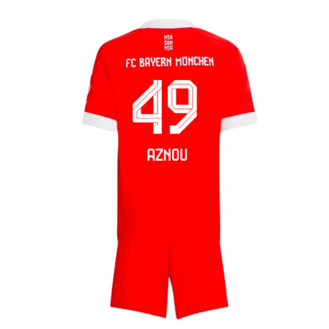 2025-2026 Bayern Munich Home Mini Kit (Aznou 49)-SoccerKits Hub | Buy Soccer Jerseys Online