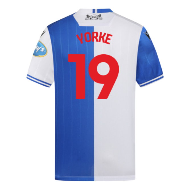 2025-2026 Blackburn Rovers Home Shirt (Yorke 19)-SoccerKits Hub | Buy Soccer Jerseys Online