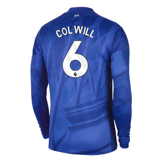 2025-2026 Chelsea Home Long Sleeve Shirt (Colwill 6)-SoccerKits Hub | Buy Soccer Jerseys Online