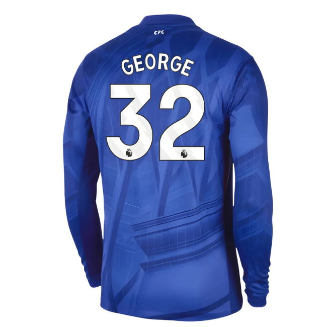 2025-2026 Chelsea Home Long Sleeve Shirt (George 32)-SoccerKits Hub | Buy Soccer Jerseys Online