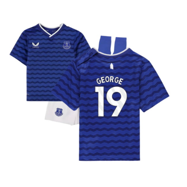 2025-2026 Everton Home Baby Kit (George 19)-SoccerKits Hub | Buy Soccer Jerseys Online