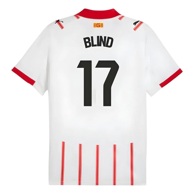2025-2026 Girona Home Shirt (Blind 17)-SoccerKits Hub | Buy Soccer Jerseys Online