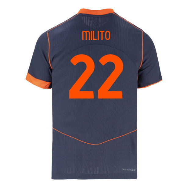 2025-2026 Inter Milan Authentic Dri-FIT ADV Third Shirt (Milito 22)-SoccerKits Hub | Buy Soccer Jerseys Online