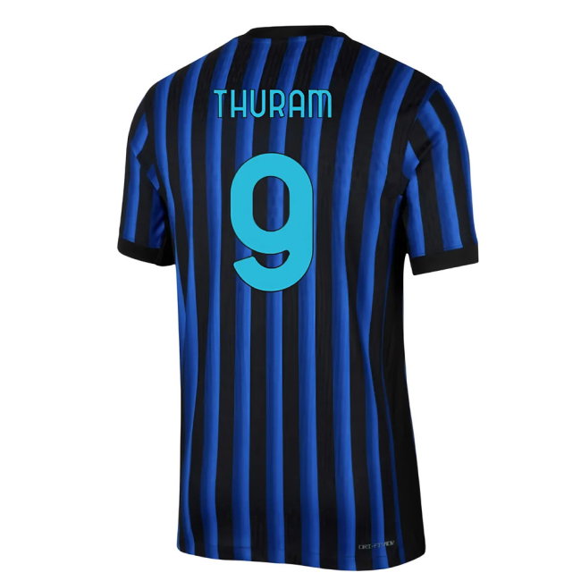 2025-2026 Inter Milan Home Authentic Dri-Fit ADV Shirt (Thuram 9)-SoccerKits Hub | Buy Soccer Jerseys Online