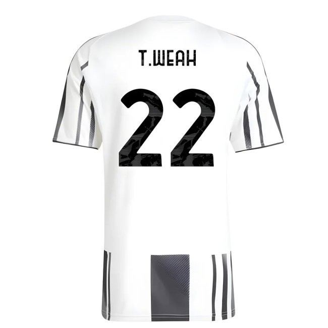 2025-2026 Juventus Home Shirt (T.Weah 22)-SoccerKits Hub | Buy Soccer Jerseys Online