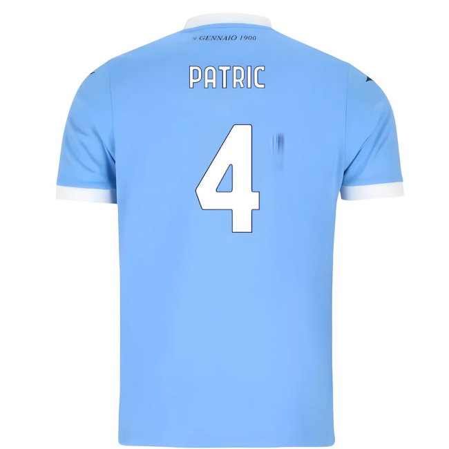 2025-2026 Lazio Home Shirt (Patric 4)-SoccerKits Hub | Buy Soccer Jerseys Online