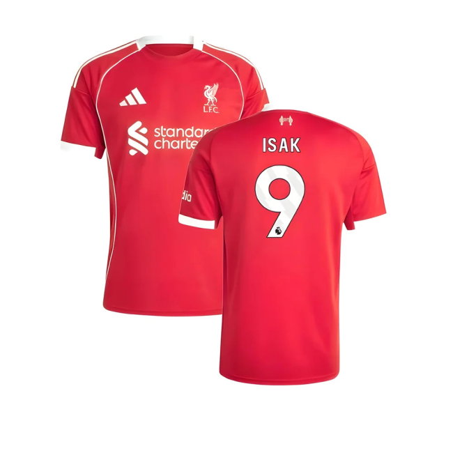 2025-2026 Liverpool Home Shirt (Isak 9)-SoccerKits Hub | Buy Soccer Jerseys Online