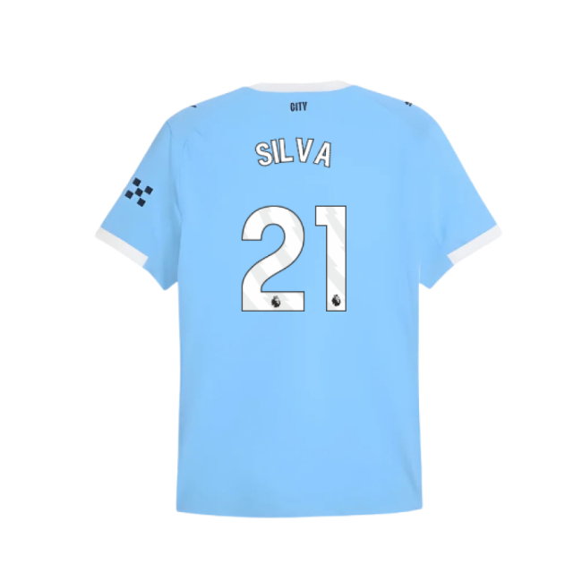 2025-2026 Man City Authentic Home Shirt (Silva 21)-SoccerKits Hub | Buy Soccer Jerseys Online
