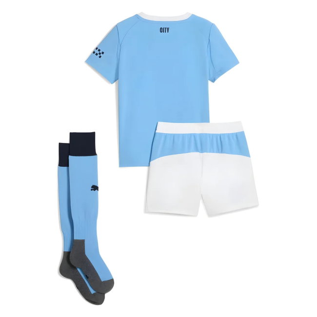 2025-2026 Man City Home Mini Kit (Kompany 4)-SoccerKits Hub | Buy Soccer Jerseys Online