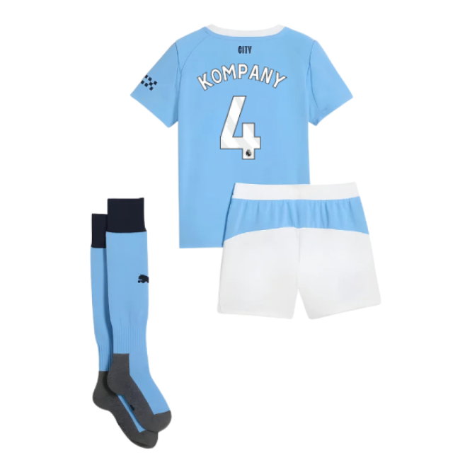 2025-2026 Man City Home Mini Kit (Kompany 4)-SoccerKits Hub | Buy Soccer Jerseys Online