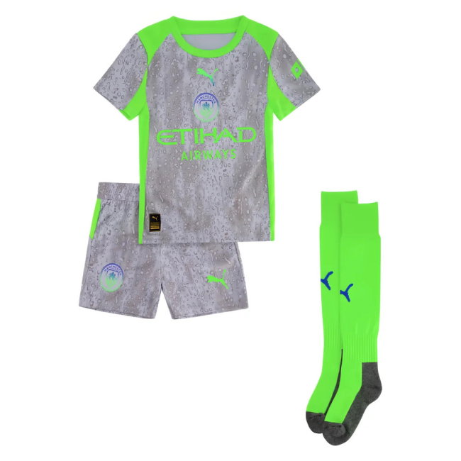 2025-2026 Man City Third Mini Kit (De Bruyne 17)-SoccerKits Hub | Buy Soccer Jerseys Online