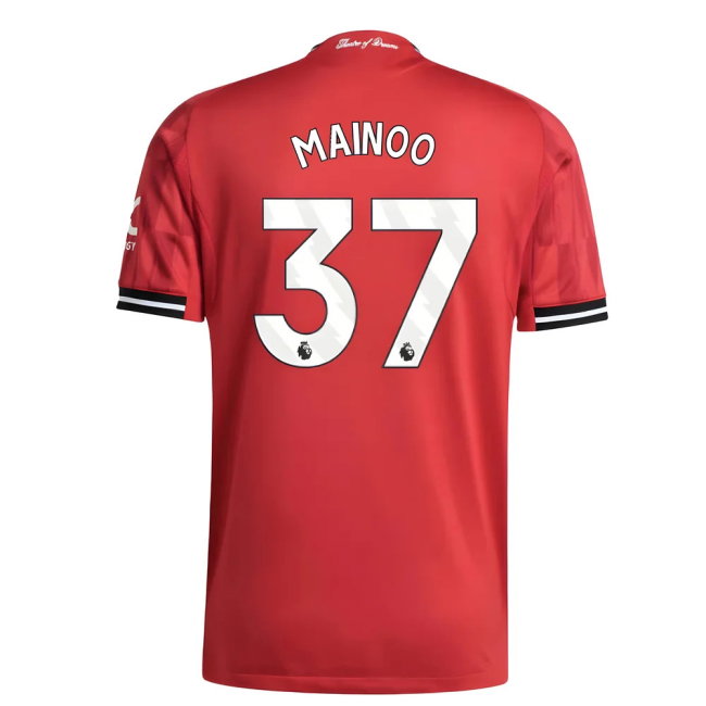2025-2026 Man Utd Authentic Home Shirt (Mainoo 37)-SoccerKits Hub | Buy Soccer Jerseys Online