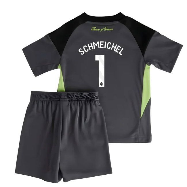 2025-2026 Man Utd Home Goalkeeper Mini Kit (Schmeichel 1)-SoccerKits Hub | Buy Soccer Jerseys Online