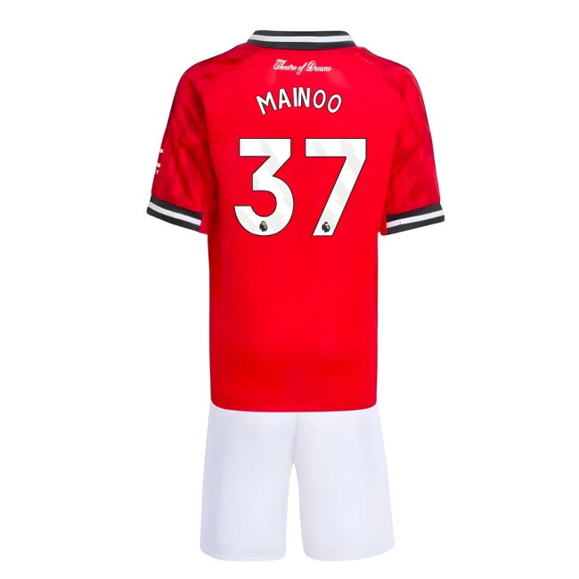 2025-2026 Man Utd Home Mini Kit (Mainoo 37)-SoccerKits Hub | Buy Soccer Jerseys Online