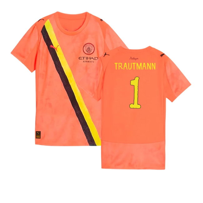 2025-2026 Manchester City CWC Goalkeeper Shirt (Neon Sun) - Womens (Trautmann 1)-SoccerKits Hub | Buy Soccer Jerseys Online