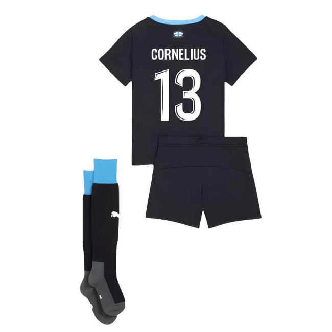 2025-2026 Marseille Away Mini Kit (Cornelius 13)-SoccerKits Hub | Buy Soccer Jerseys Online