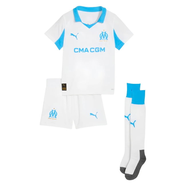 2025-2026 Marseille Home Mini Kit (Cornelius 13)-SoccerKits Hub | Buy Soccer Jerseys Online