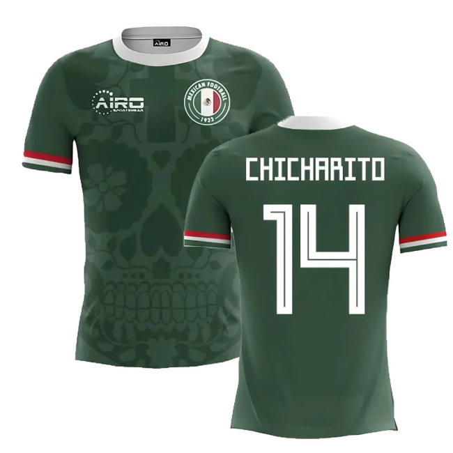 2025-2026 Mexico Home Concept Football Shirt (Chicharito 14)-SoccerKits Hub | Buy Soccer Jerseys Online