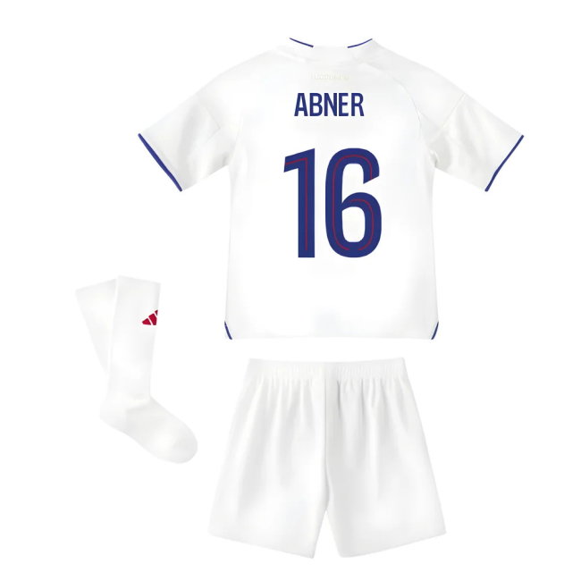 2025-2026 Olympique Lyon Home Mini Kit (Abner 16)-SoccerKits Hub | Buy Soccer Jerseys Online