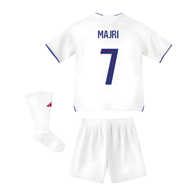 2025-2026 Olympique Lyon Home Mini Kit (Majri 7)-SoccerKits Hub | Buy Soccer Jerseys Online