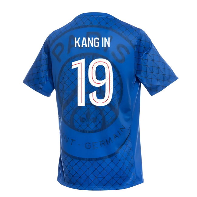 2025-2026 PSG Academy Pro Home Pre Match Shirt (Royal) (Kang In 19)-SoccerKits Hub | Buy Soccer Jerseys Online