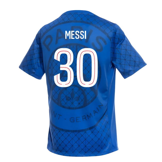2025-2026 PSG Academy Pro Home Pre Match Shirt (Royal) (Messi 30)-SoccerKits Hub | Buy Soccer Jerseys Online