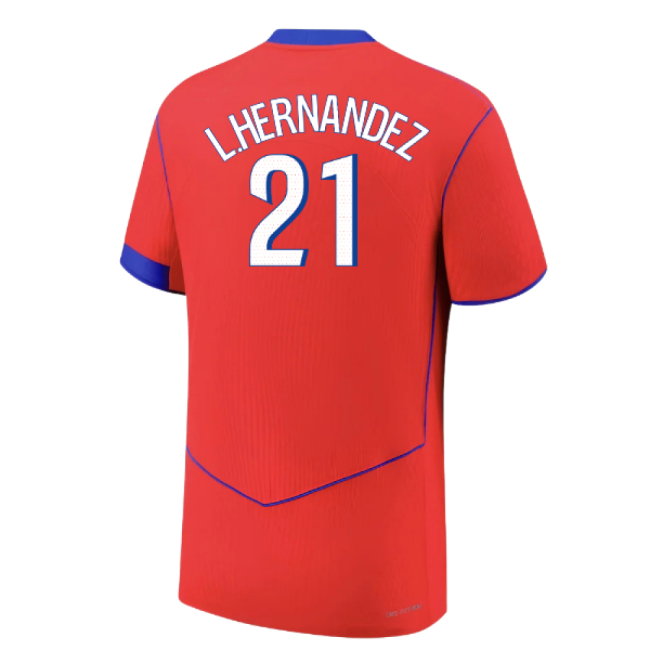 2025-2026 PSG Authentic Third Shirt (L.Hernandez 21)-SoccerKits Hub | Buy Soccer Jerseys Online