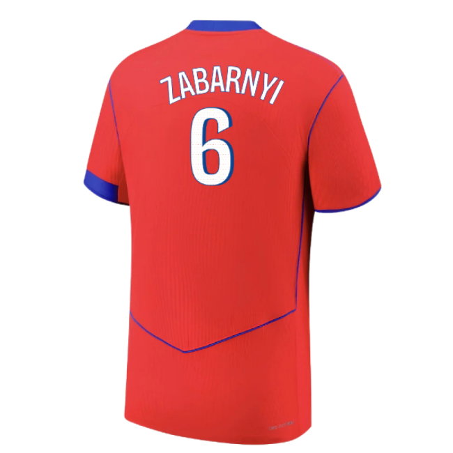 2025-2026 PSG Authentic Third Shirt (Zabarnyi 6)-SoccerKits Hub | Buy Soccer Jerseys Online