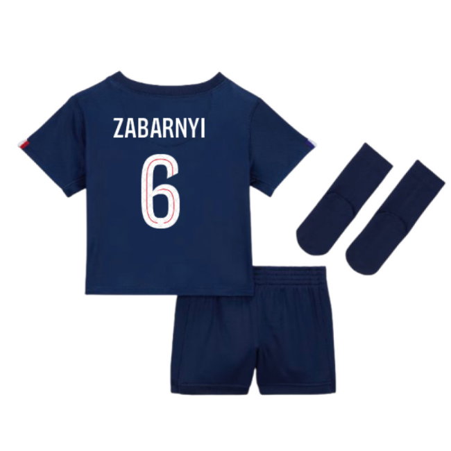 2025-2026 PSG Home Baby Kit (Zabarnyi 6)-SoccerKits Hub | Buy Soccer Jerseys Online