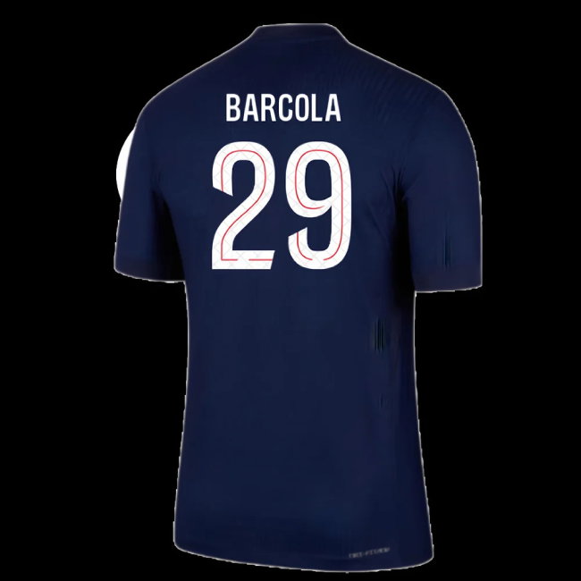 2025-2026 PSG Home Dri-Fit ADV Authentic Shirt (Barcola 29)-SoccerKits Hub | Buy Soccer Jerseys Online