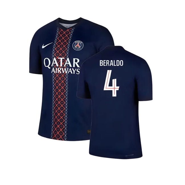 2025-2026 PSG Home Dri-Fit ADV Authentic Shirt (Beraldo 4)-SoccerKits Hub | Buy Soccer Jerseys Online